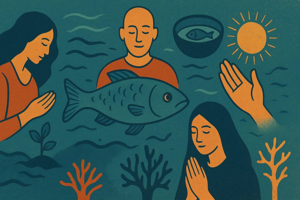 The ecosystem in water is not a separate realm. Humanity is deeply woven into its fabric