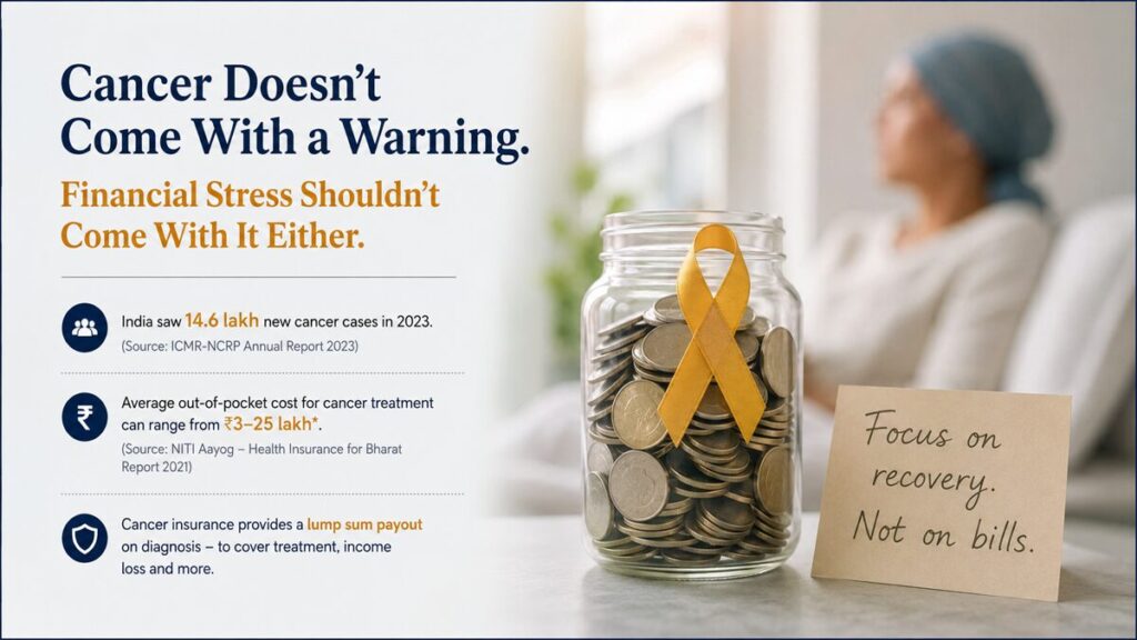 Cash Shield For Cancer, cancer doesn't come with a warning, financial stress shouldn't come with it either. Learn why do you need a cancer insurance