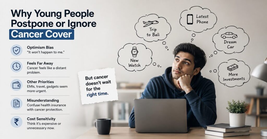 Why young people postpone or ignore cancer cover
